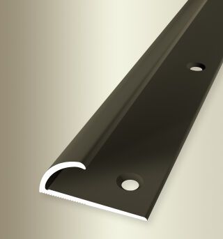 Einfassprofil 2700 mm SBS Typ 371 Aluminium eloxiert bronze 5 - 8 mm versenkt gebohrt, umschlagbar