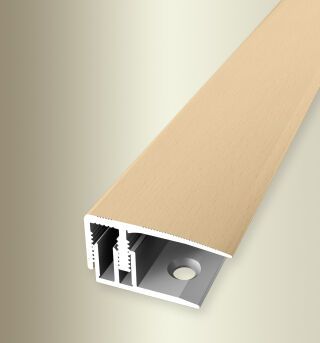 Absch.-Pr. 2700 mm SB Typ 587 H E-Clip® Alu Holzdekor Buche hell 10 - 16 mm mit Holzdekor, zweiteilig