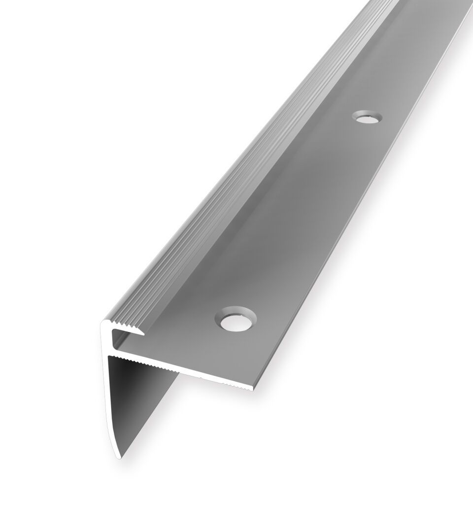 Treppenkantenprofil 5000 mm SBS Typ 816 Aluminium eloxiert silber 5 mm versenkt gebohrt