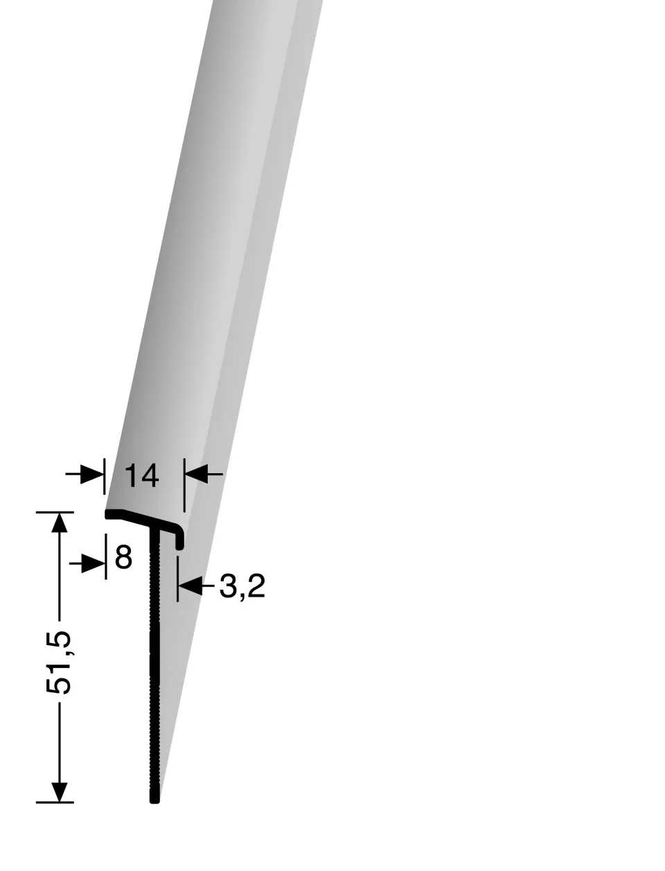 Küberit Sockelleisten 928