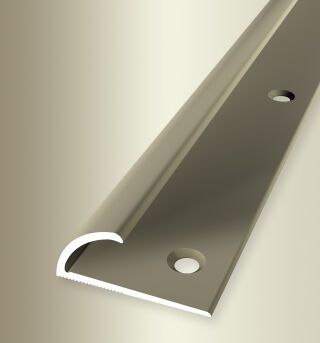Einfassprofil 2700 mm SBS Typ 371 Aluminium eloxiert sand 5 - 8 mm versenkt gebohrt, umschlagbar