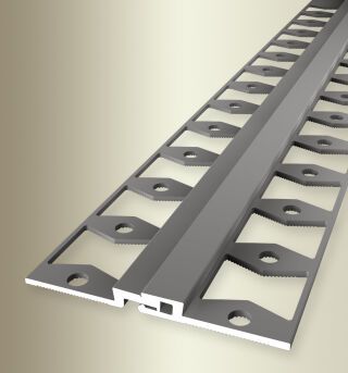 Bew-fugenp 2700 mm SBS Typ 317 G M Star Aluminium eloxiert edelstahloptik 3 mm geschlossen gestanzt