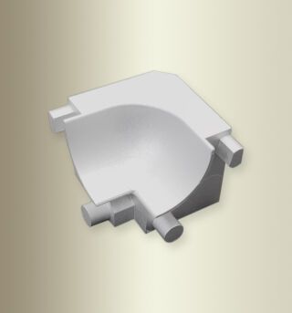 Hohlkehlpr. 90° IE 24 mm CC080|CC100 IE Aluminium poliert eloxiert silber glanz