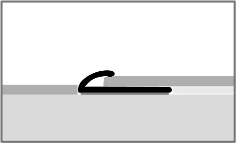 Einfassprofil 2700 mm SBS Typ 380 SK Aluminium eloxiert bronze 2 - 4,5 mm selbstklebend, umschlagbar