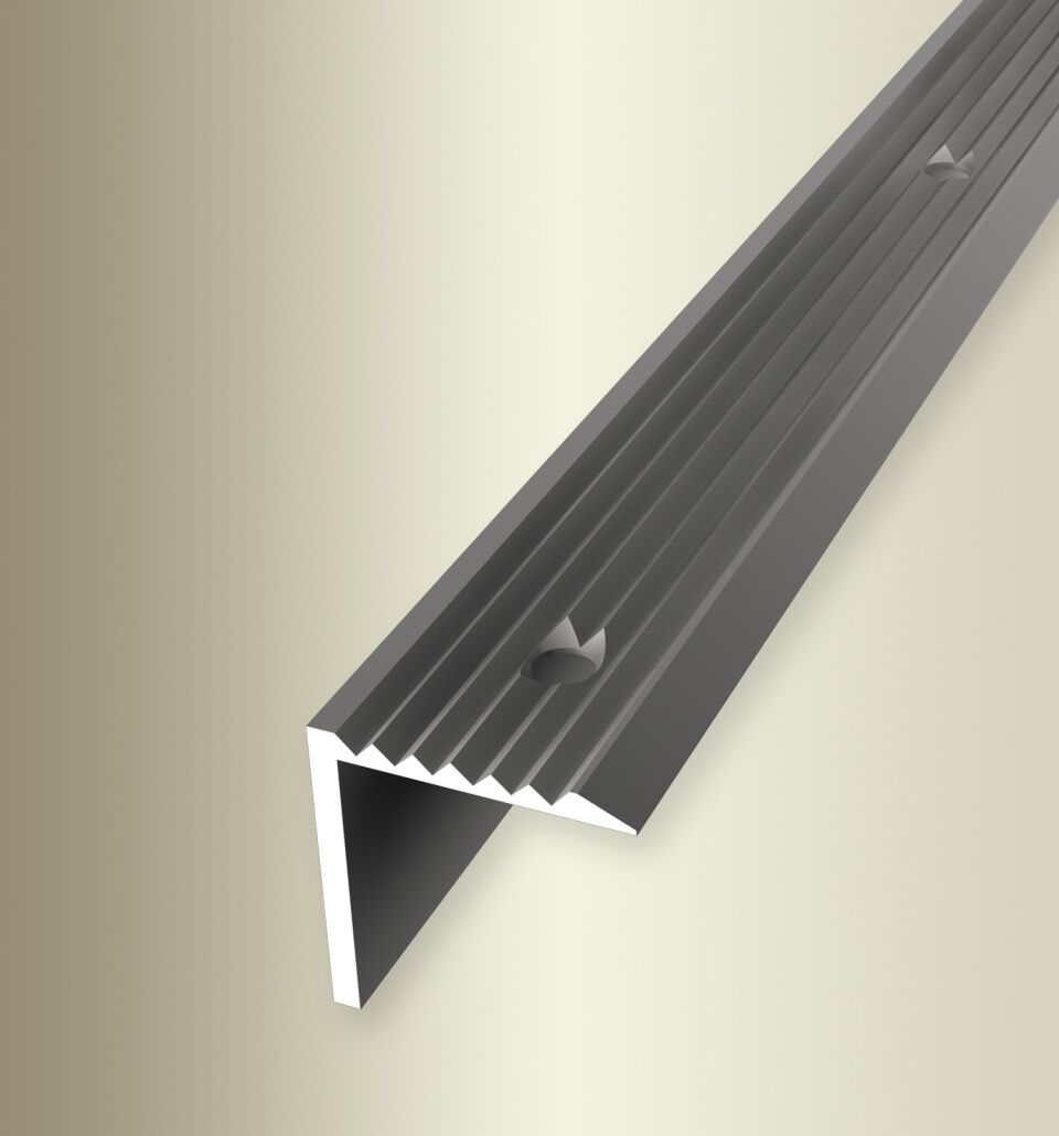 Winkelprofil 2500 mm SBS Typ 526 Alu eloxiert edelstahloptik 0 - 18 mm versenkt gebohrt