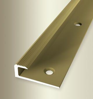 Einfassprofil 1000 mm SBS Typ 805 Aluminium eloxiert gold 7 mm versenkt gebohrt
