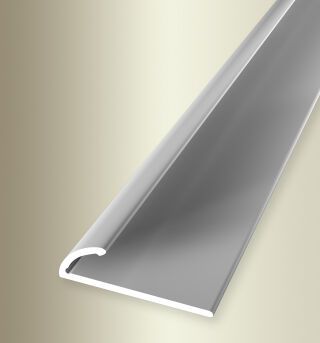 Einfassprofil 2700 mm SBS Typ 380 SK Aluminium eloxiert silber 2 - 4,5 mm selbstklebend, umschlagbar