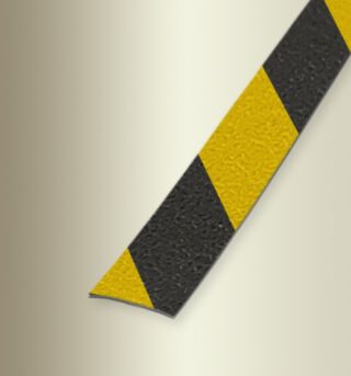 Gleitsch.einl., m Körn. 18300 mm 2511/13 Kunststoff mit Körnung schwarz-gelb mit Körnung