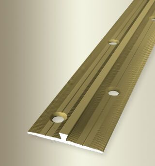 Einfassprofil 1000 mm SBS Typ 365 Aluminium eloxiert gold 3 mm versetzt versenkt gebohrt
