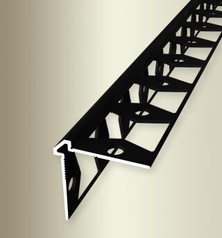 Außenecke 2700 mm SBS Typ 155 G Alu pulv. schwarz matt (RAL9005) 2 mm geschlossen gestanzt, mit Schutzfolie