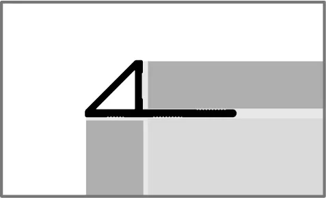 Küberit Fliesenprofile 90° Innenecken TC110