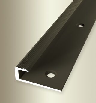 Einfassprofil 1000 mm SBS Typ 805 Aluminium eloxiert bronze 7 mm versenkt gebohrt