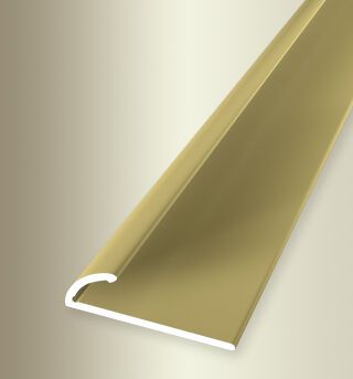 Einfassprofil 2700 mm SBS Typ 380 SK Aluminium eloxiert gold 2 - 4,5 mm selbstklebend, umschlagbar