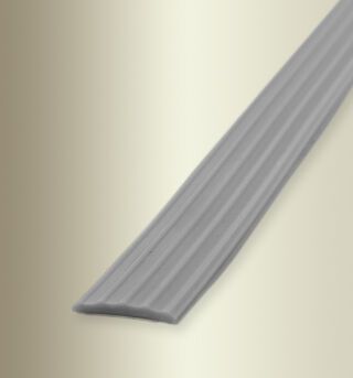 Gleitsch.einl. m. PVC 25000 mm 2512/13 PVC grau gerillt