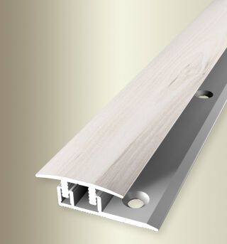 Überg.-Pr. 1000 mm SB Typ 578 H D-Clip® Alu Holzdekor Eiche creme 4 - 7,5 mm mit Holzdekor