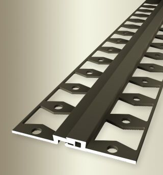 Bew-fugenp 2700 mm SBS Typ 317 G M Star Aluminium eloxiert bronze 3 mm geschlossen gestanzt