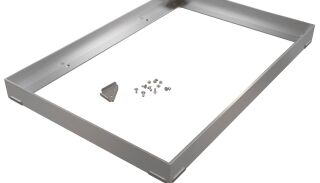 Edelstahlwinkelrahmen 45/30/3, mit Eckverbinder