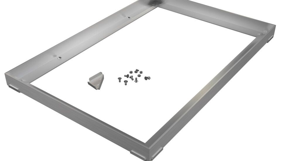 Aluminiumwinkelrahmen 30/30/3, mit Eckverbinder