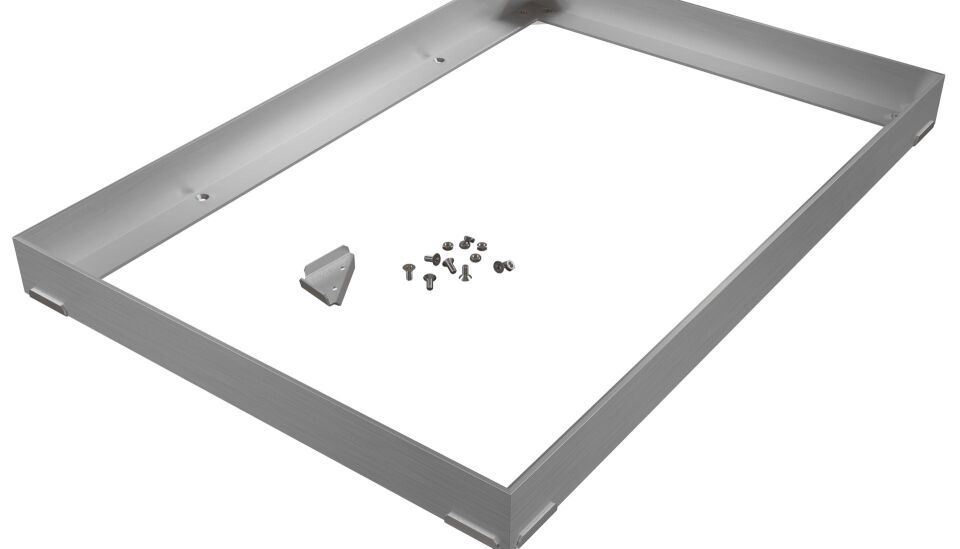 Aluminiumwinkelrahmen 45/30/3, mit Eckverbinder