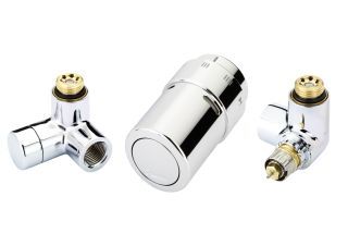 Danfoss X-tra Design Set Chrom, Ventilgehäuse RA-URX links