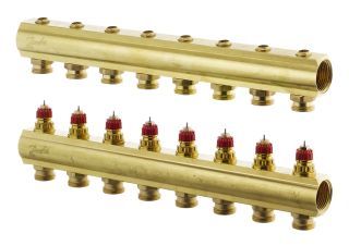 Danfoss FBH-Verteiler FHF-8 8 Kreise, ohne Durchflussanzeige