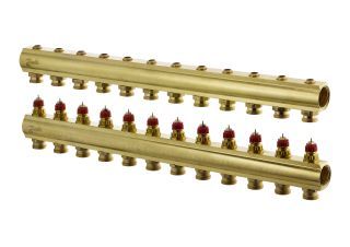 Danfoss FBH-Verteiler FHF-12 12 Kreise, ohne Durchflussanzeige