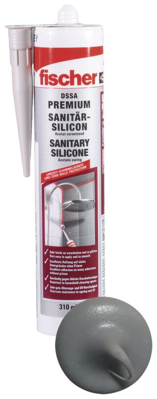 Sanitärsilicon DSSA 310 dunkelgrau DSSA DG SAN.SIL.310 D/GB