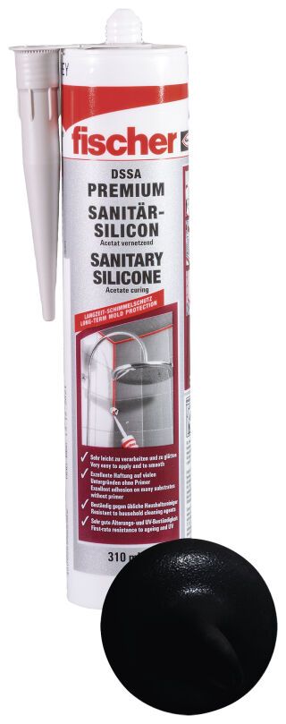Sanitärsilicon DSSA 310 schwarz DSSA SW SAN.SIL.310 D/GB