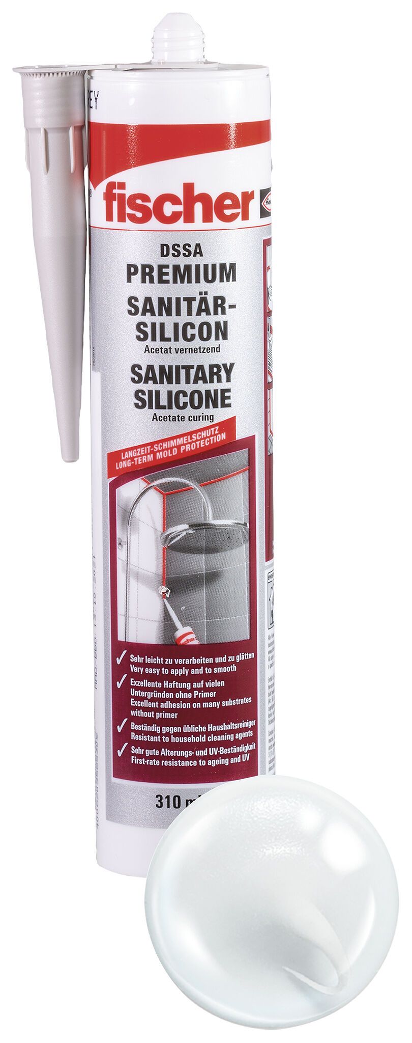 Sanitärsilicon DSSA 310 transparent DSSA TP SAN.SIL.310 D/GB