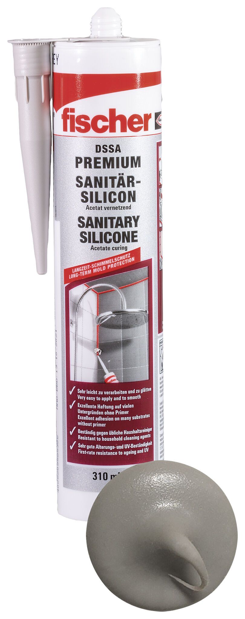 Sanitärsilicon DSSA 310 sanitärgrau DSSA SAG SAN.SIL.310 D/GB