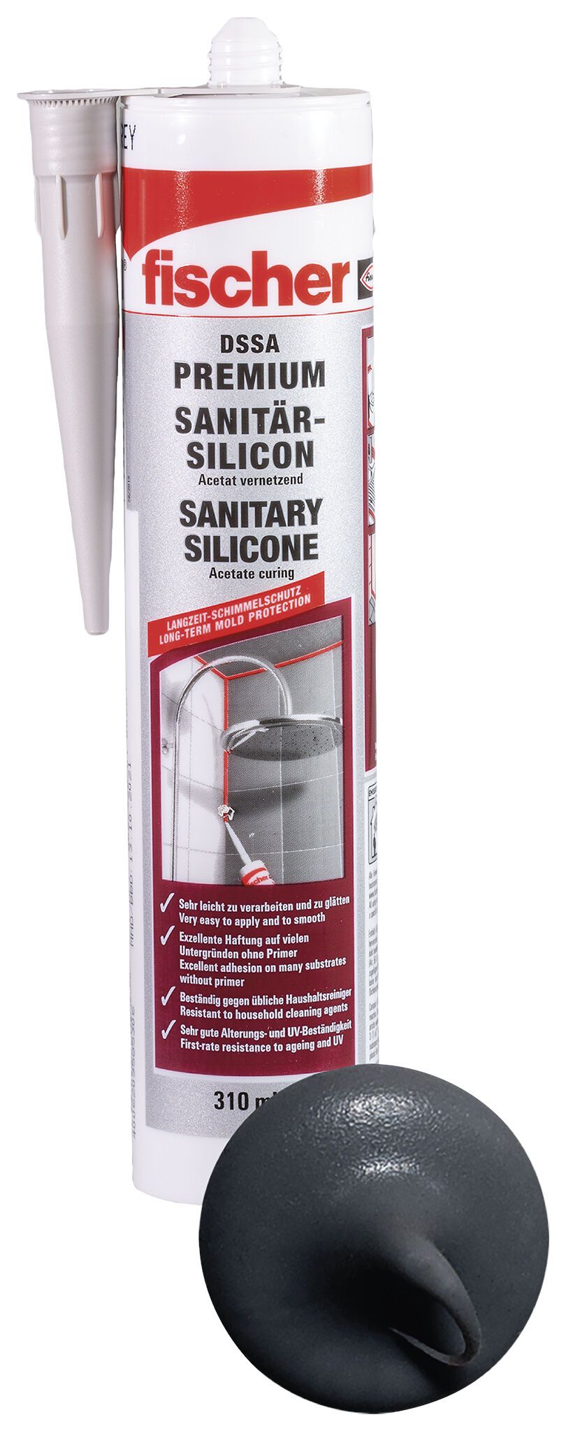 Sanitärsilicon DSSA 310 anthrazit DSSA AN SAN.SIL.310 D/GB