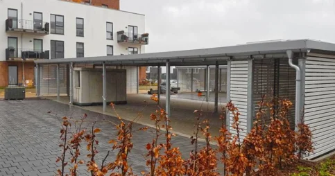 Carportanlage mit Abstellraum