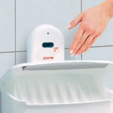 Berührungslose Bedienung der Paradise Hygienebox