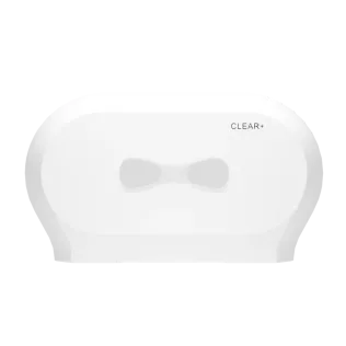 Clear+ Midi Toilettenpapierspender weiß
