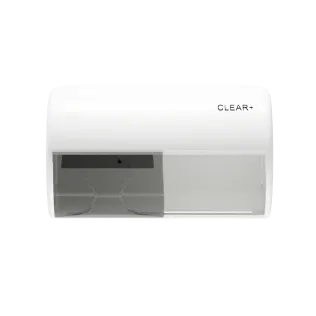 Clear+ Toilettenpapierspender weiß
