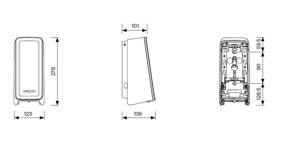 CWS PureLine Surface Cleaner Toilet NT Oberflächendesinfektionsmittelspender Toilette