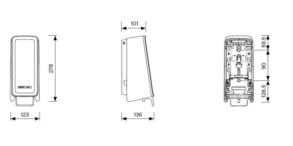 CWS PureLine Surface Cleaner Toilet Oberflächendesinfektionsmittelspender Toilette