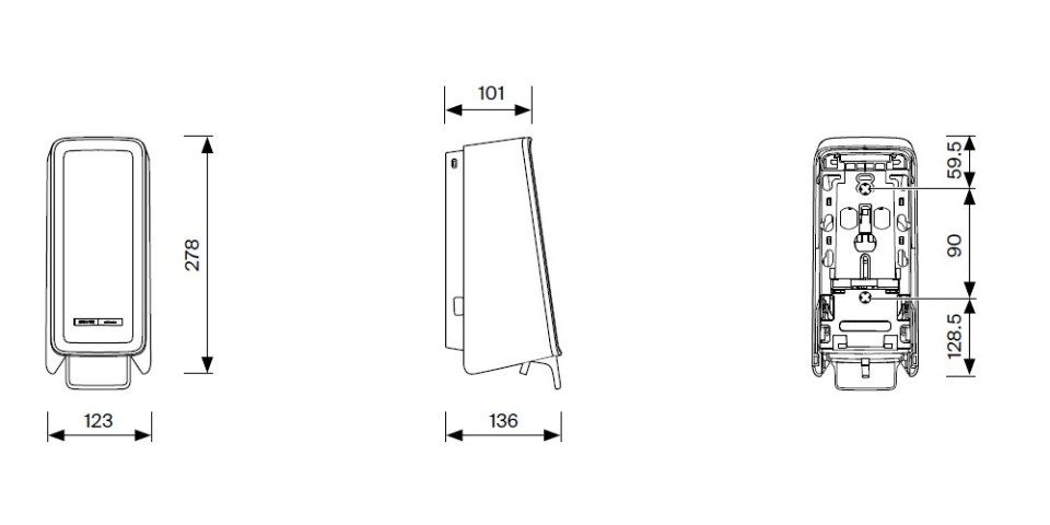 CWS PureLine Disinfect Foam Desinfektionsmittelspender
