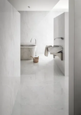 Marble Look Onice Bianco, glänzend