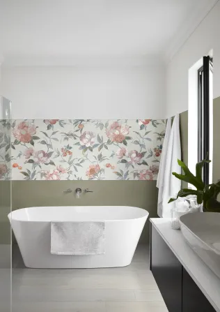 MACT Decoro Painting Touch Bianco A Rett. 40x120 | MACU Decoro Painting Touch Bianco B Rett. 40x120