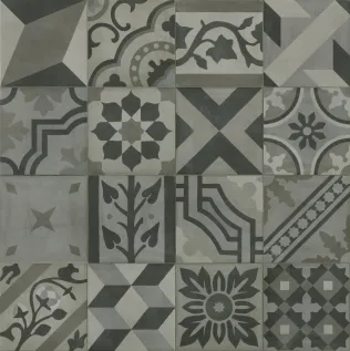 M60C D_segni blend decoro mix carbone 20x20 cm