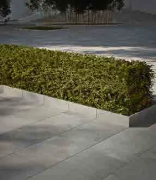 Schenkelplatten für Beete