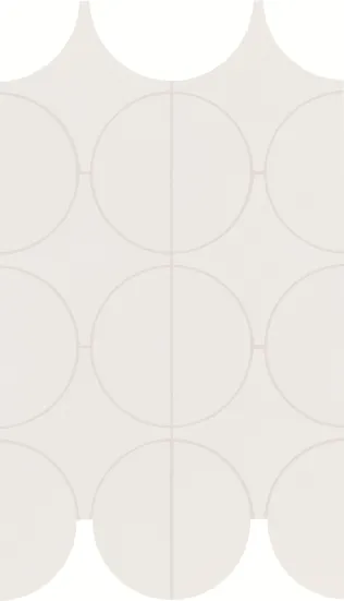 Rundmosaik Cerchi Cementum Ash 23,8x41,4