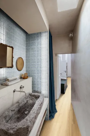 Memoria Bianco Semi-Matt - MANV |Memoria Tappeto 1 Blu Lux - MANG