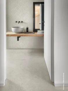Feinsteinzeug Room / Room Wall in Steinoptik für Wand und Boden