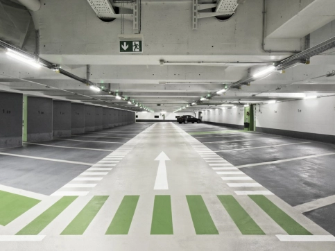 Oberflächenschutz Tiefgarage Markplatz, Waiblingen, DE. Foto: Isabell Munck