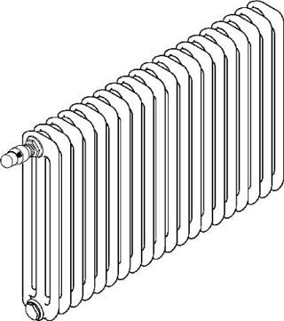 BEMM Ventil-Röhrenradiator Vera RV3