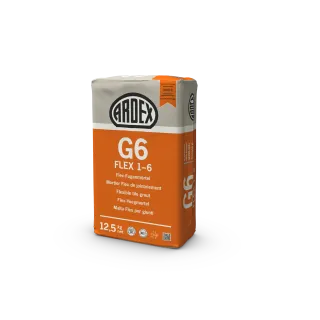 ARDEX G6 FLEX 1-6 Flex-Fugenmörtel, silbergrau 12,5 kg Papiersack