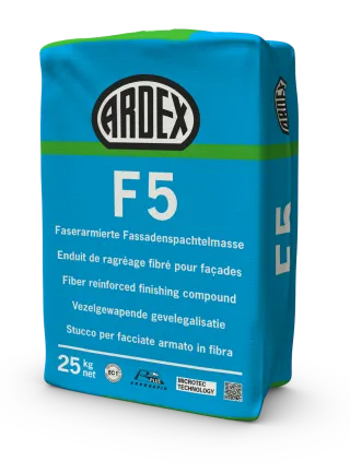 ARDEX F 5 Faserarmierte Fassadenspachtelmasse