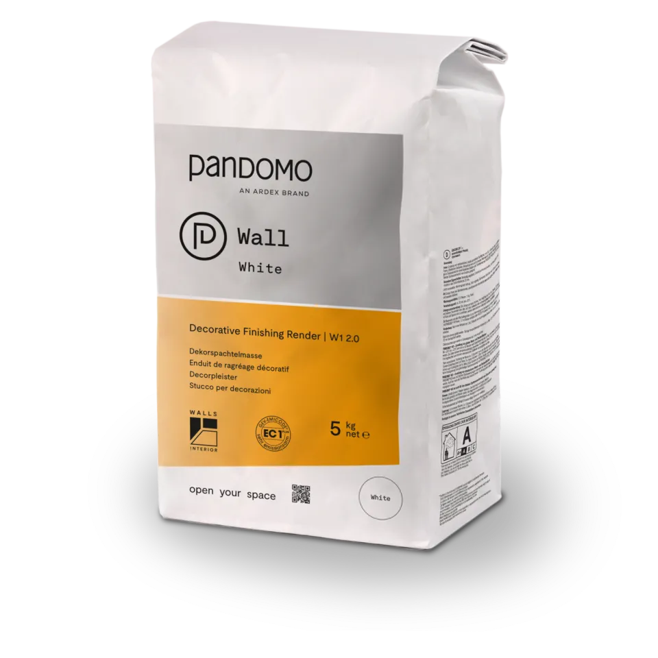 PANDOMO Wall White Dekorspachtelmasse W1, weiß